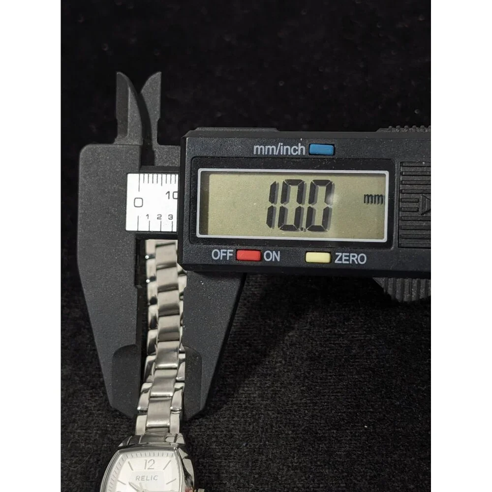 Relic Womens Silver Stainless‎ Steel Watch Quartz Analog 5.5 in Wrist